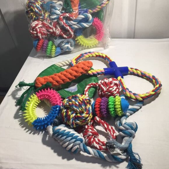Other - 8-Pack Dog Rope Toy Set – Interactive Chew Toys for Puppies